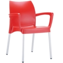 SEDIA IN PLASTICA CON BRACCIOLI